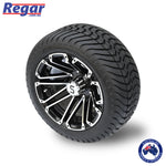 4 x Regar VENOM 12'' Golf Cart Alloy Wheels and Tyres