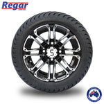 4 x Regar VENOM 12'' Golf Cart Alloy Wheels and Tyres
