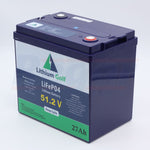 51.2V (48V) 27Ah Lithium Golf Cart Battery (Replaces lead-acid batteries) Club Car Yamaha EZGO