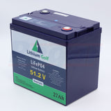 51.2V (48V) 27Ah Lithium Golf Cart Battery (Replaces lead-acid batteries) Club Car Yamaha EZGO