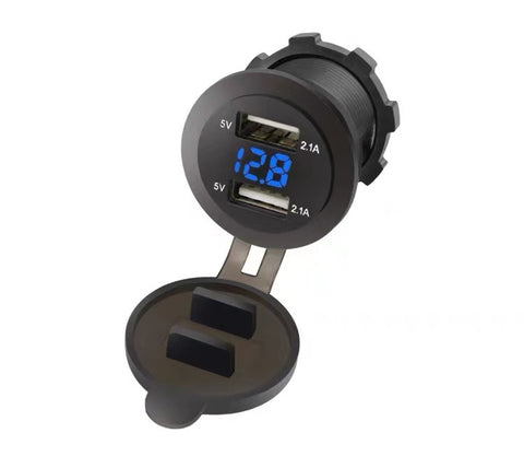 12V USB Port for Golf Carts Club Car Yamaha EZGO Universal Voltage Monitor