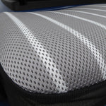 Mesh-Perforated Golf Cart Seat Cover Protector - Club Car and Yamaha (Grey with Stripes)