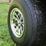 Golf Cart Hub Caps Set 8'' Wheel Covers Cap SS V2 Club Car Yamaha EZGO Golf Buggy