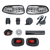 Deluxe EZGO RXV 2008-2015 Golf Cart LED Light Kit Headlight Tail Light Petrol Electric