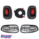 Deluxe EZGO RXV 2008-2015 Golf Cart LED Light Kit Headlight Tail Light Petrol Electric