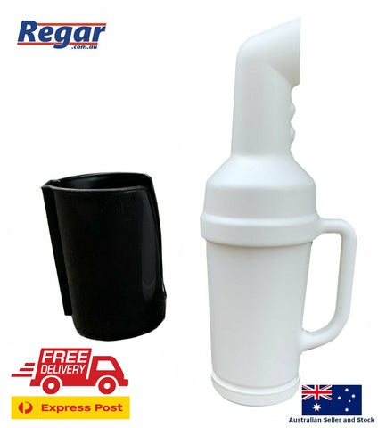 Universal Golf Cart Sand Bottle with Handle - Includes Holder