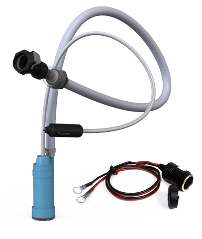 Mini Pump with Tank & 12 volt Ring Adapter